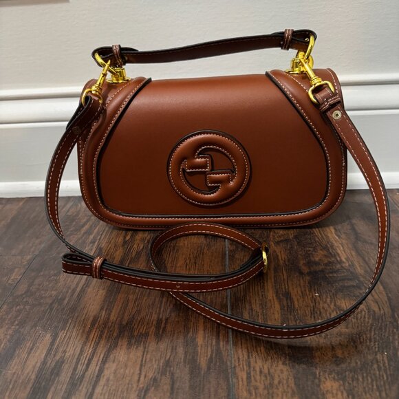 Medium Top Handle Crossbody Bag Brown - Picture 8 of 8